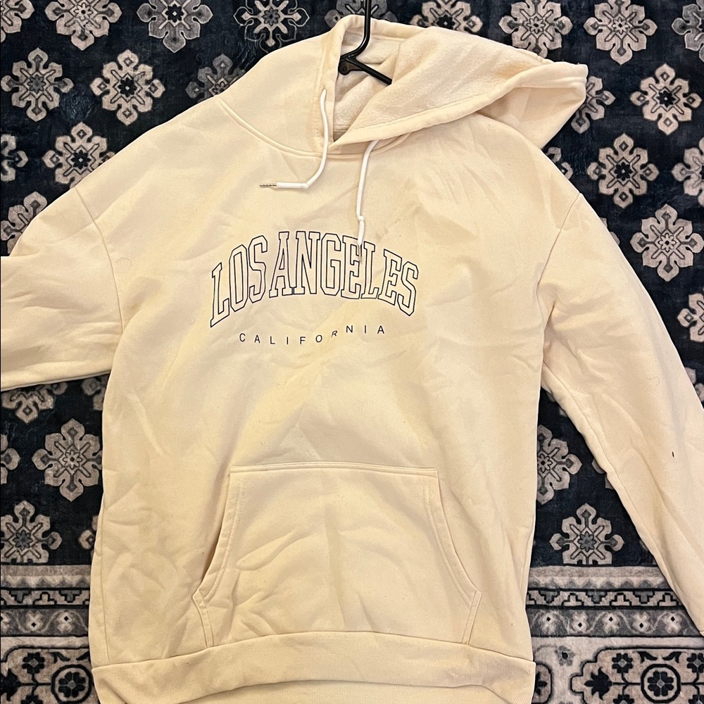 Los Angeles California Cream Hoodie - Men's Hoodie